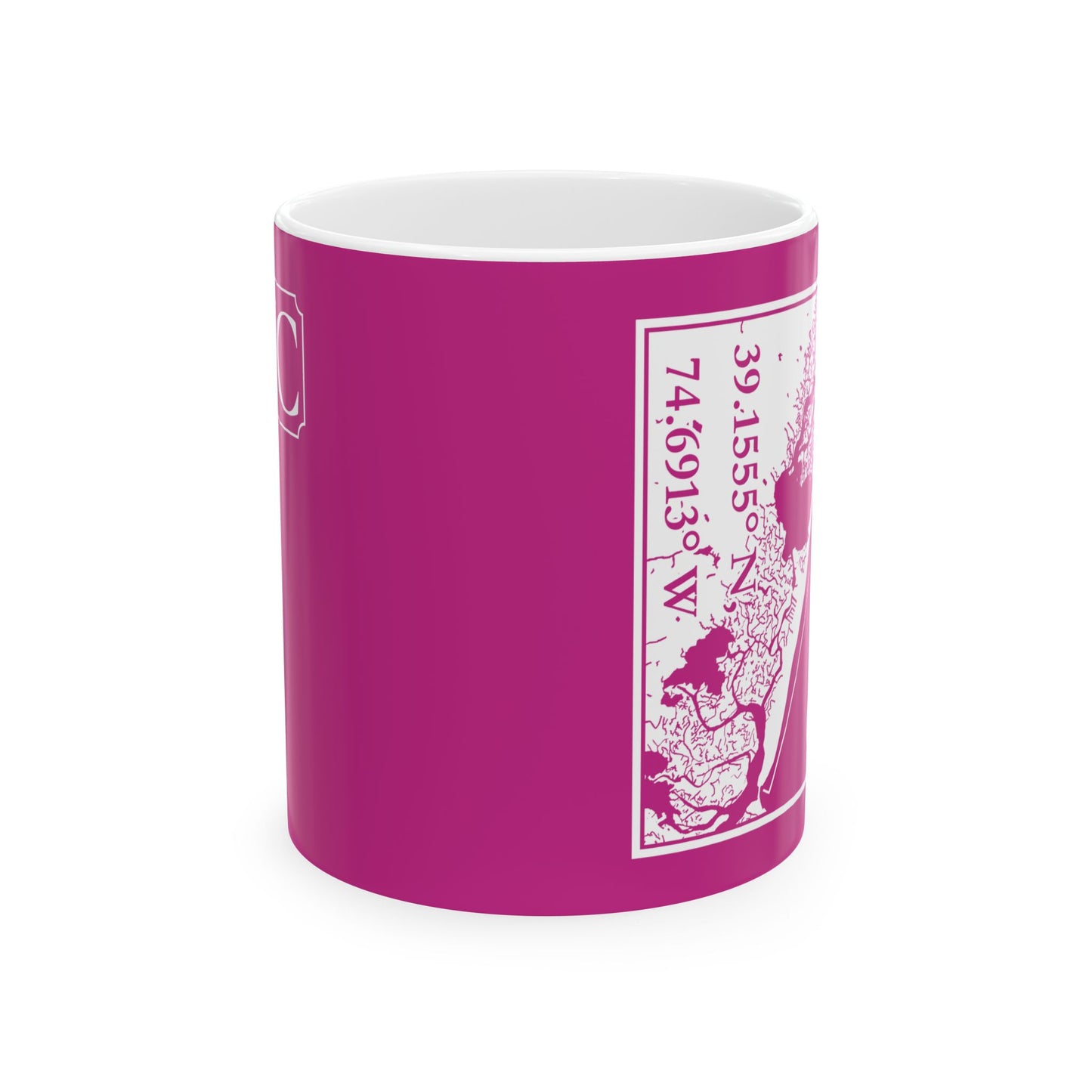 Coordinates Coffee Mug — Personalized City Latitude & Longitude Ceramic Mug (11oz, 15oz)