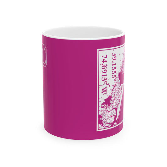 Coordinates Coffee Mug — Personalized City Latitude & Longitude Ceramic Mug (11oz, 15oz)