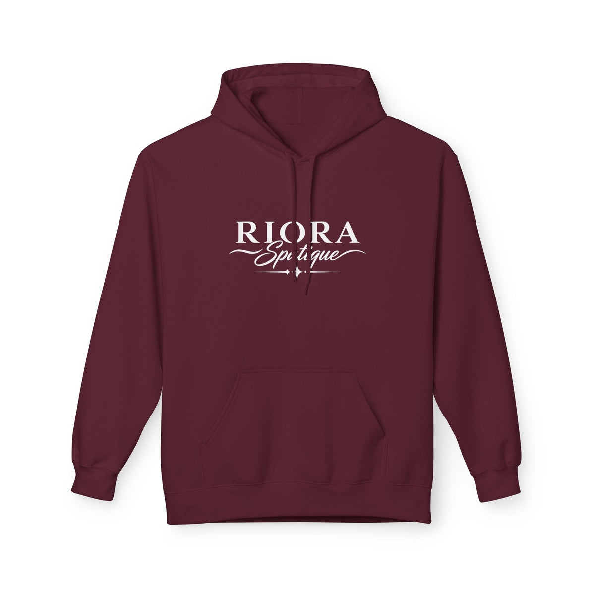 Riora Boutique Logo Hoodie — Stylish Branded Black Pullover