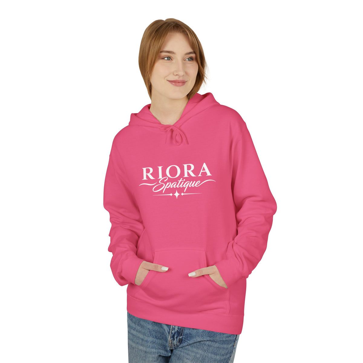 Riora Boutique Logo Hoodie — Stylish Branded Black Pullover