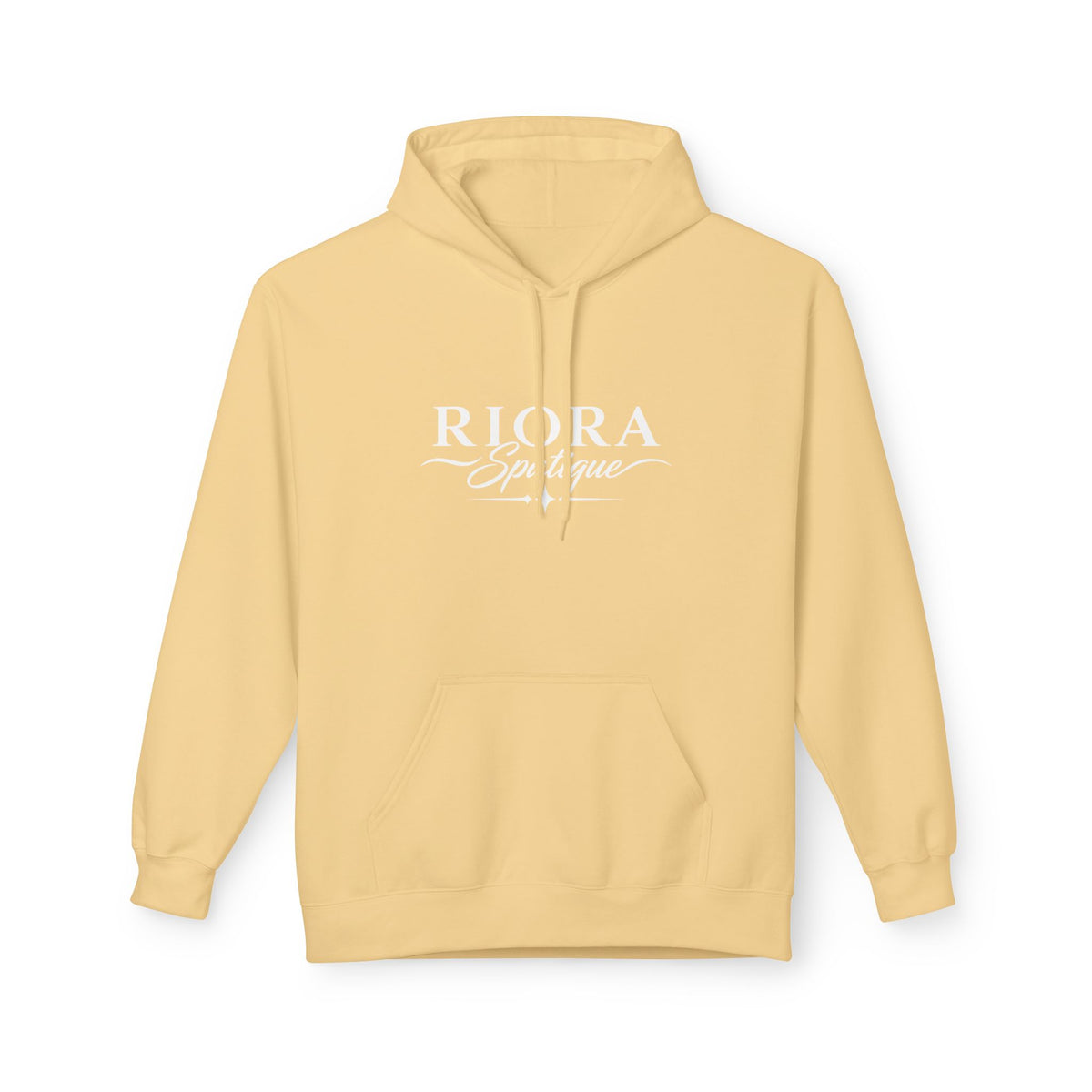 Riora Boutique Logo Hoodie — Stylish Branded Black Pullover