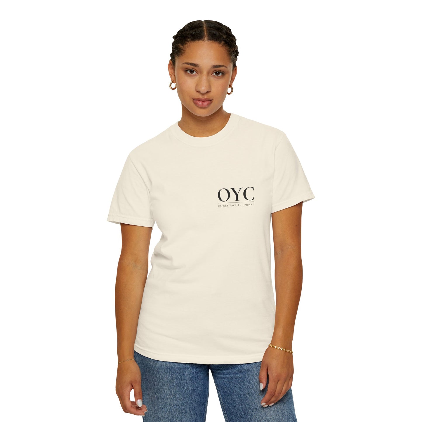Sea Isle City Coordinates Tee — OYC Logo Short-Sleeve T-Shirt