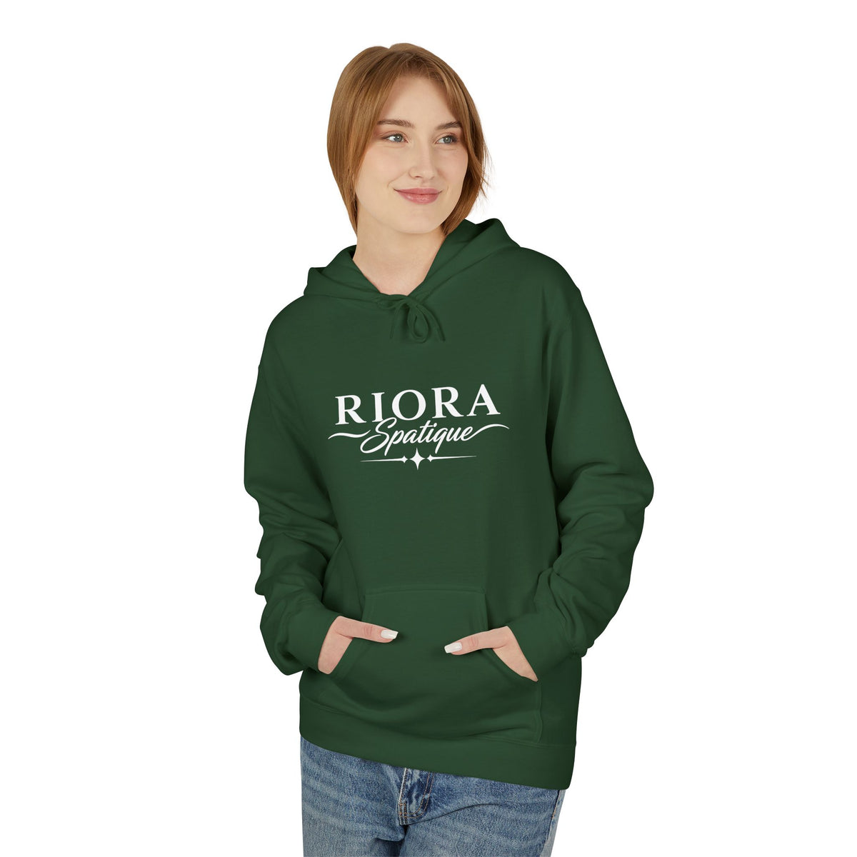 Riora Boutique Logo Hoodie — Stylish Branded Black Pullover