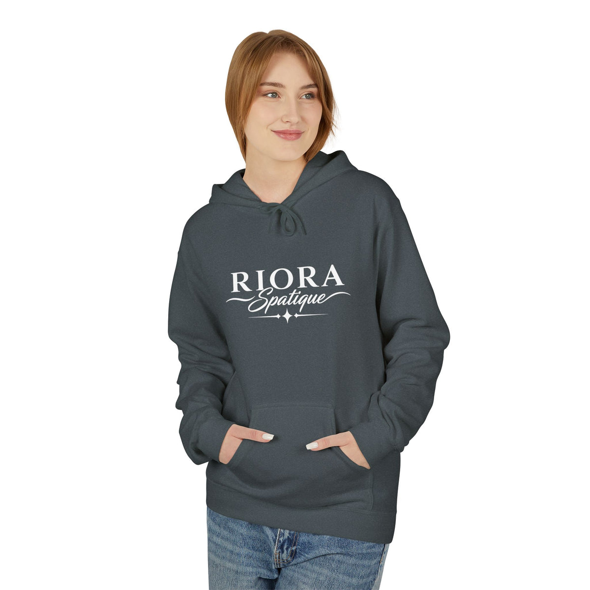 Riora Boutique Logo Hoodie — Stylish Branded Black Pullover
