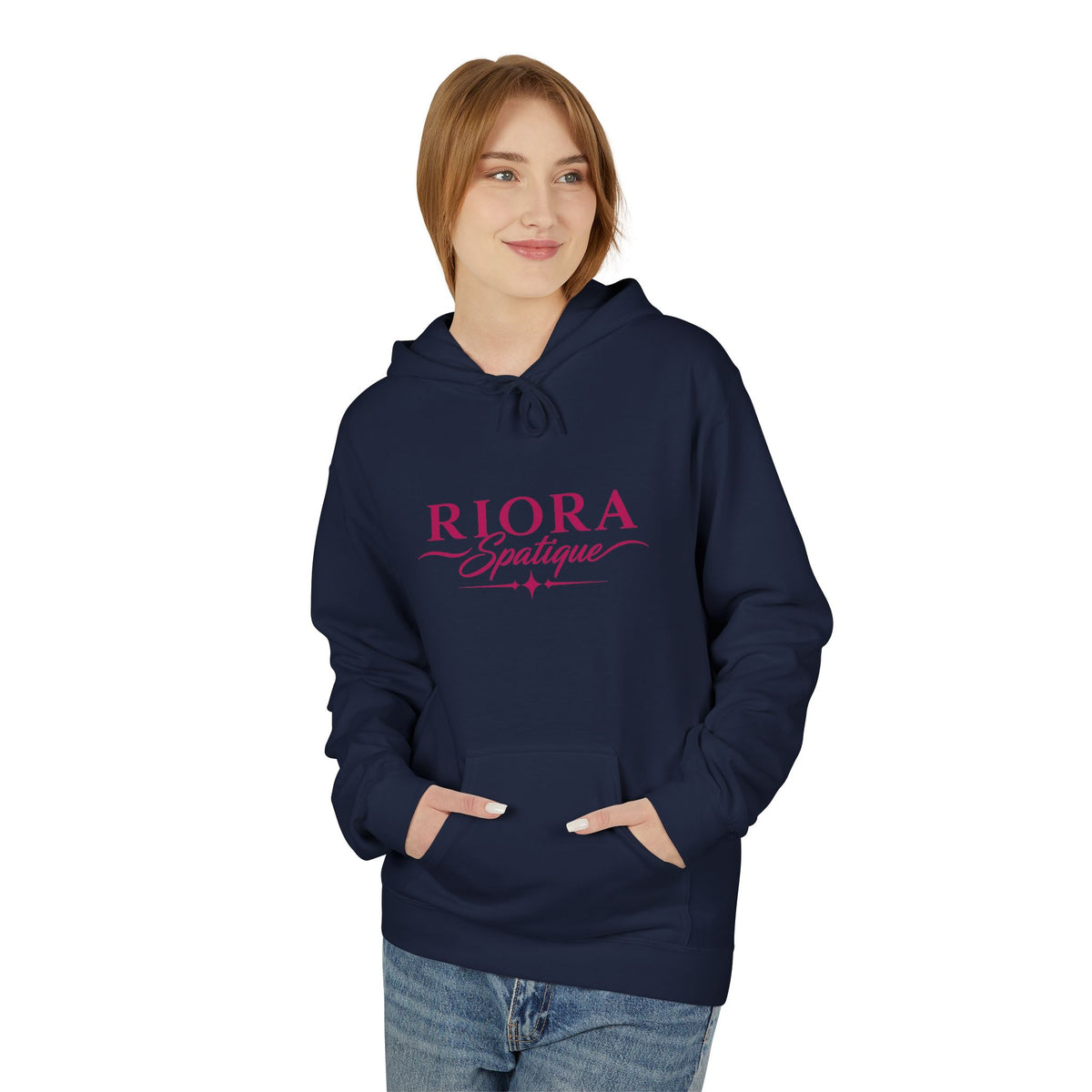 Riora Boutique Logo Hoodie — Stylish Branded Black Pullover