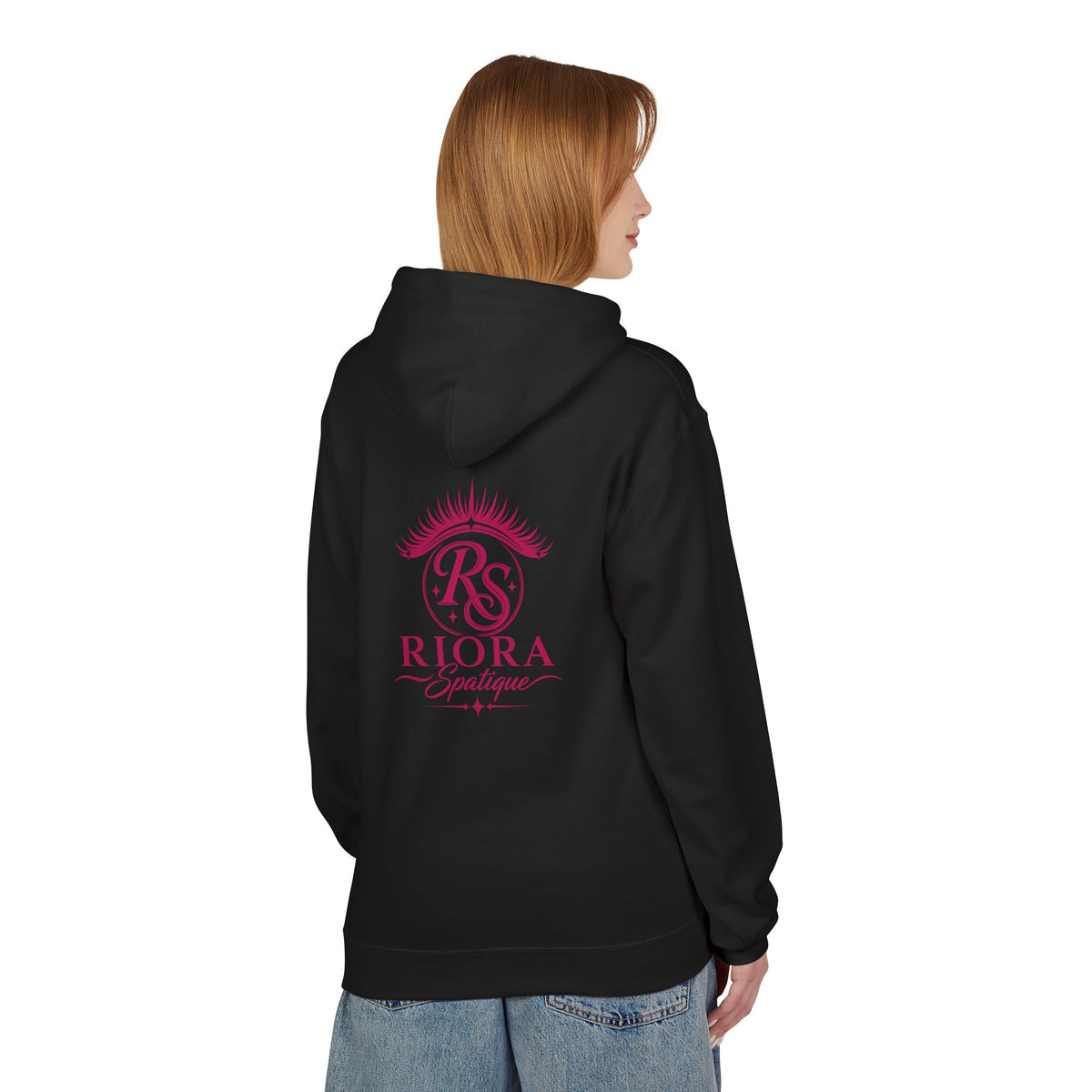 Riora Boutique Logo Hoodie — Stylish Branded Black Pullover