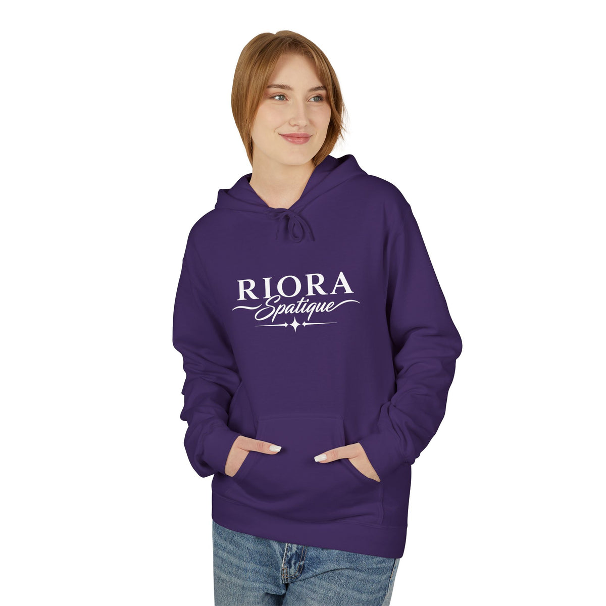 Riora Boutique Logo Hoodie — Stylish Branded Black Pullover