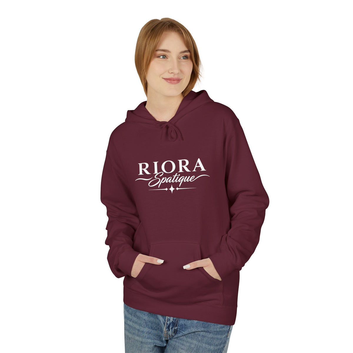 Riora Boutique Logo Hoodie — Stylish Branded Black Pullover