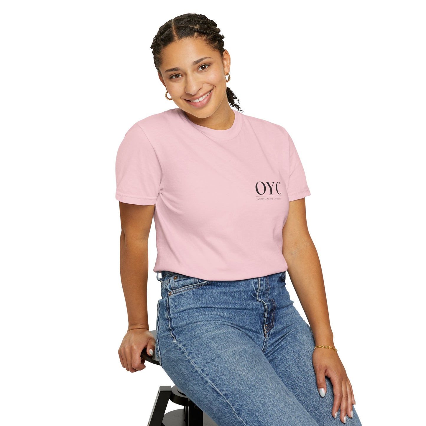 Sea Isle City Coordinates Tee — OYC Logo Short-Sleeve T-Shirt