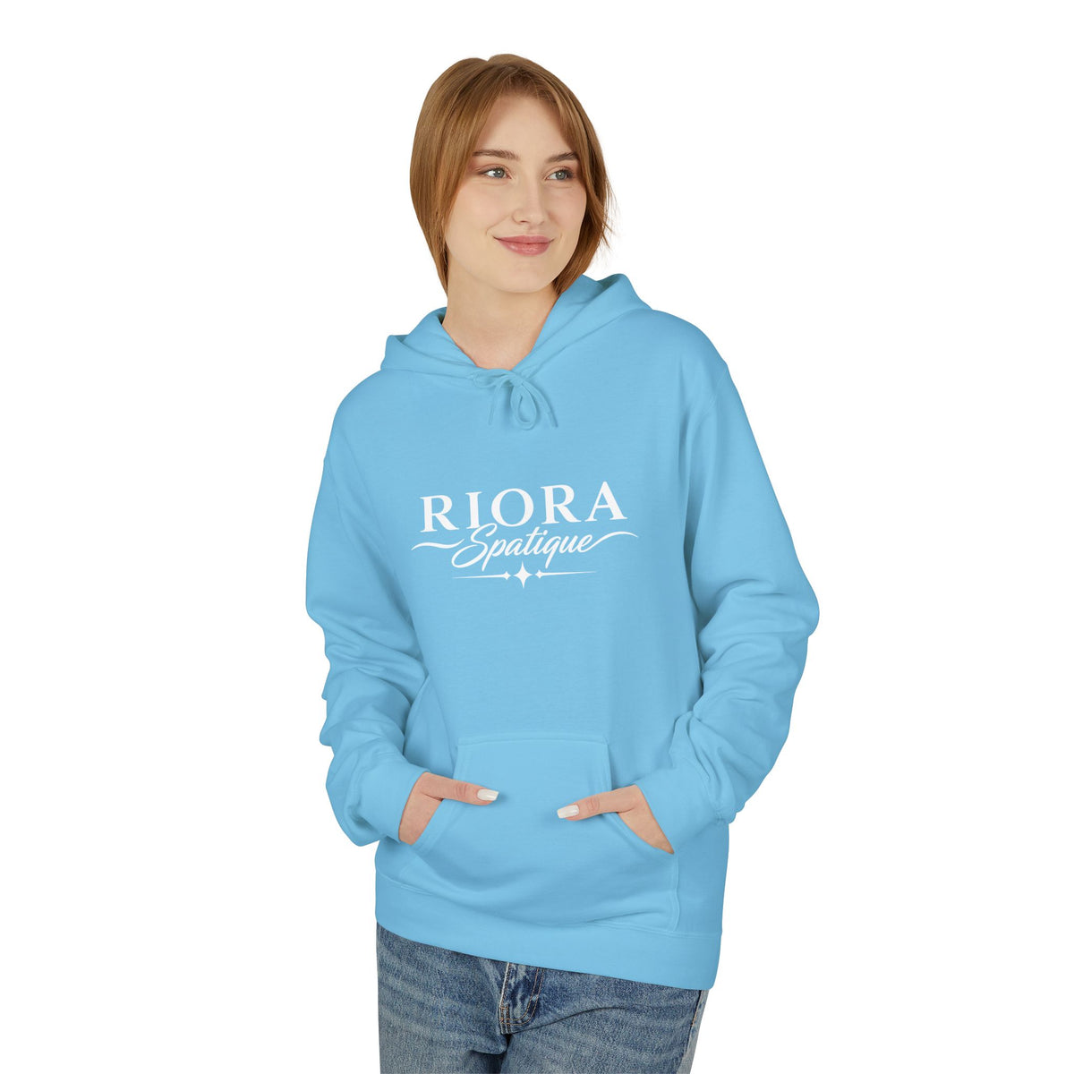 Riora Boutique Logo Hoodie — Stylish Branded Black Pullover