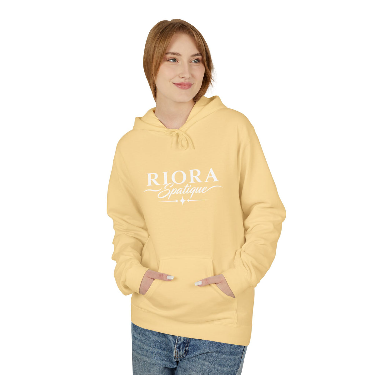 Riora Boutique Logo Hoodie — Stylish Branded Black Pullover