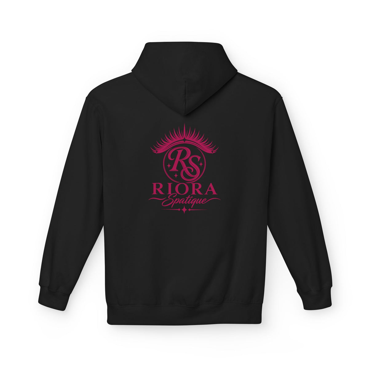Riora Boutique Logo Hoodie — Stylish Branded Black Pullover