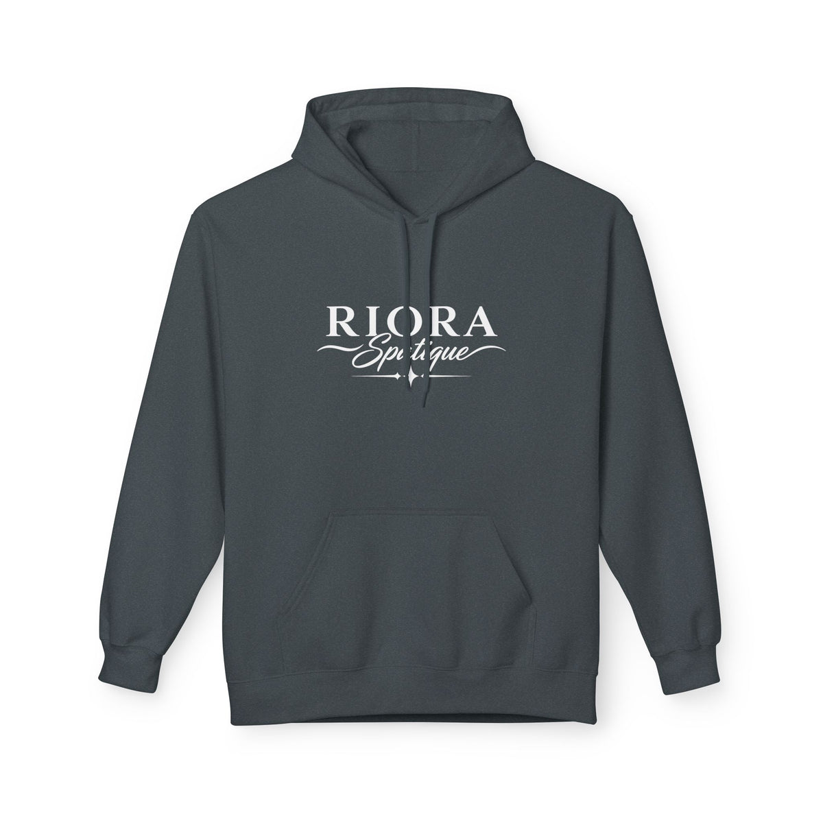 Riora Boutique Logo Hoodie — Stylish Branded Black Pullover