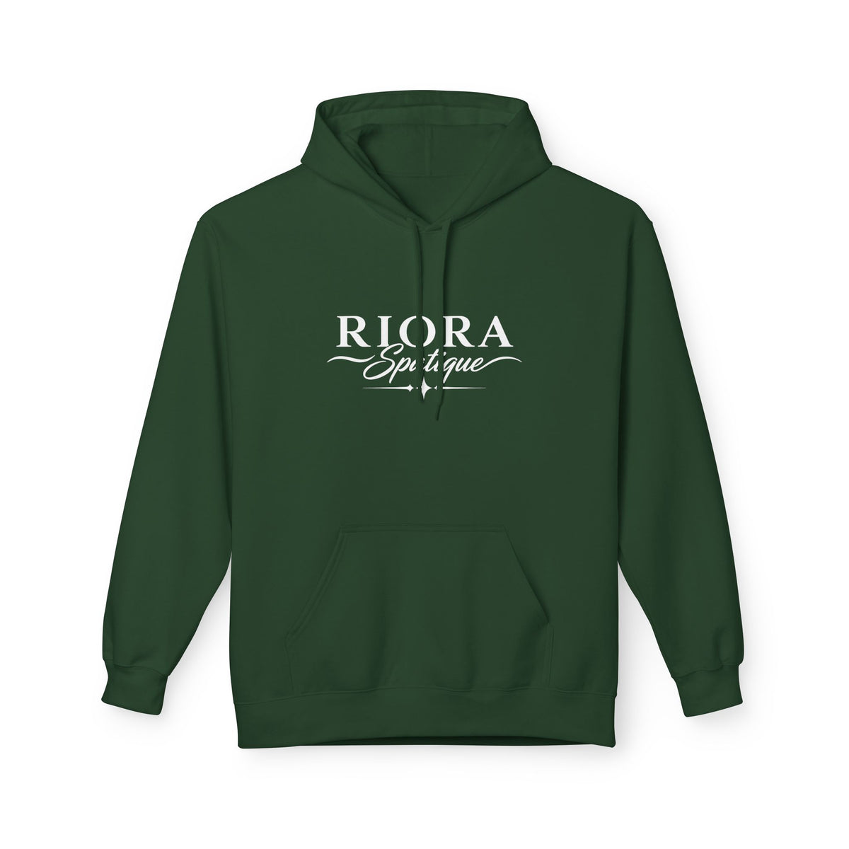 Riora Boutique Logo Hoodie — Stylish Branded Black Pullover