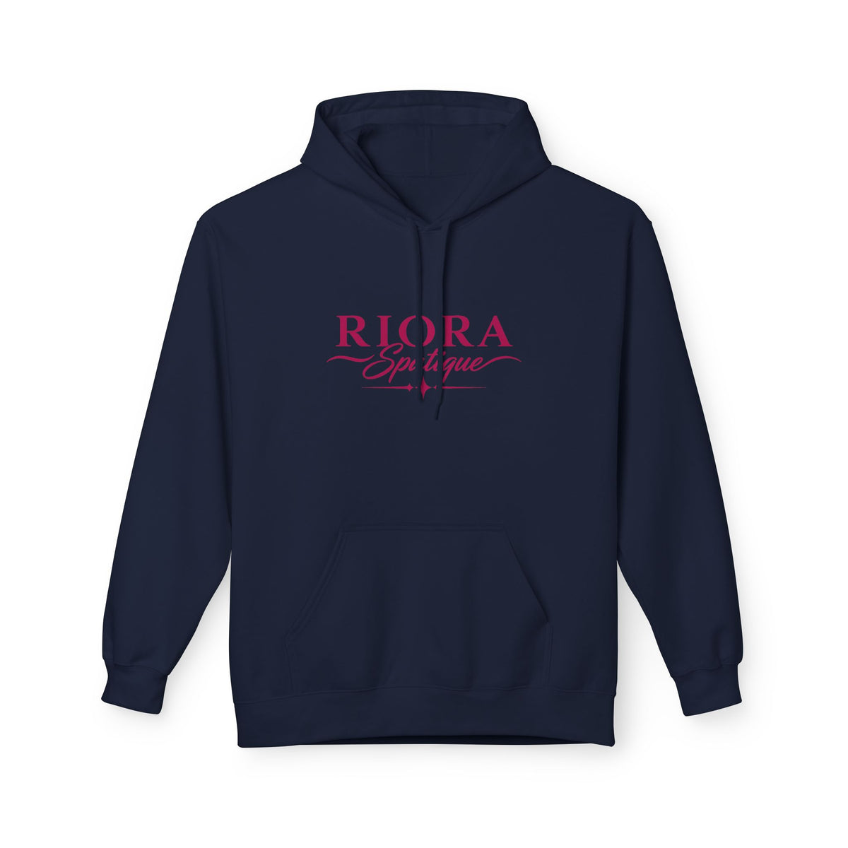 Riora Boutique Logo Hoodie — Stylish Branded Black Pullover