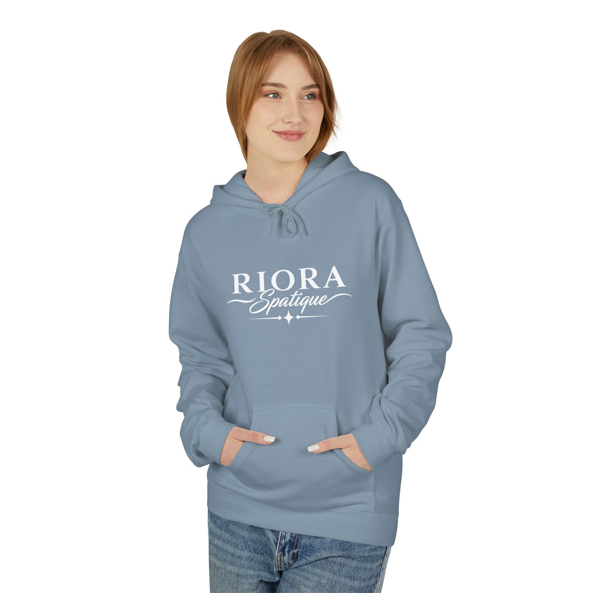 Riora Boutique Logo Hoodie — Stylish Branded Black Pullover