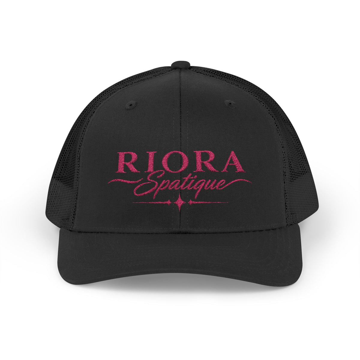 Riora Spatiques Pink Glitter Embroidered Trucker Cap