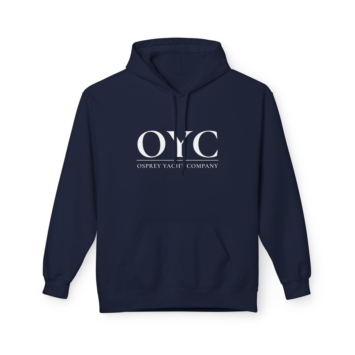 OYC Logo Hoodie — Orange Streetwear Pullover with Back Tiger Graphic